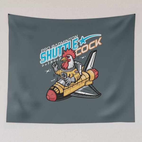 Item preview, Shuttlecock Pro Badminton Design, Fun Chicken Astronaut Graphic, Perfect Gift for Sports and Space Enthusiasts, Versatile Casual Wear designed and sold by Sir Meow Meow.