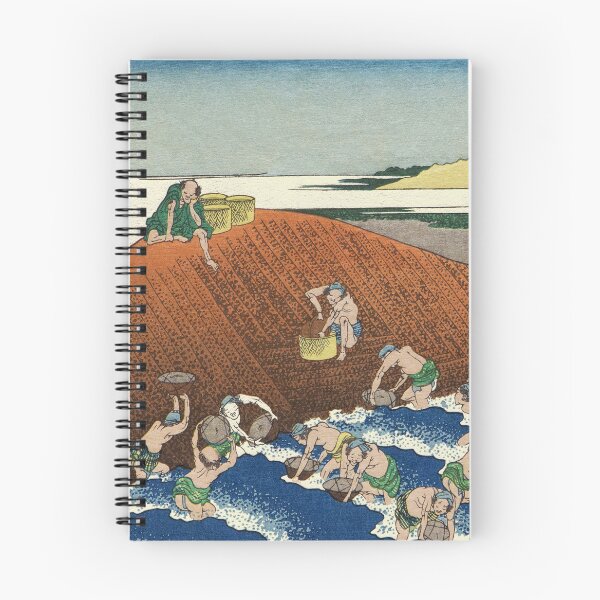 Item preview, Fishing at the Kinu River by Katsushika Hokusai designed and sold by Takeda-art.