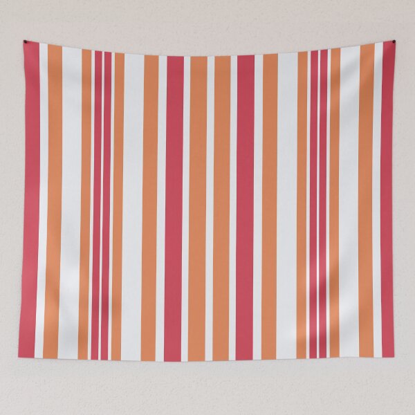 Item preview, Multi-colored striped fabric red designed and sold by BeatrisVeres.