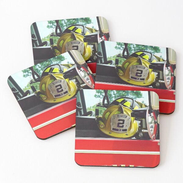 Item preview, Firefighter Helmets Inside Fire Truck designed and sold by Susan Savad.