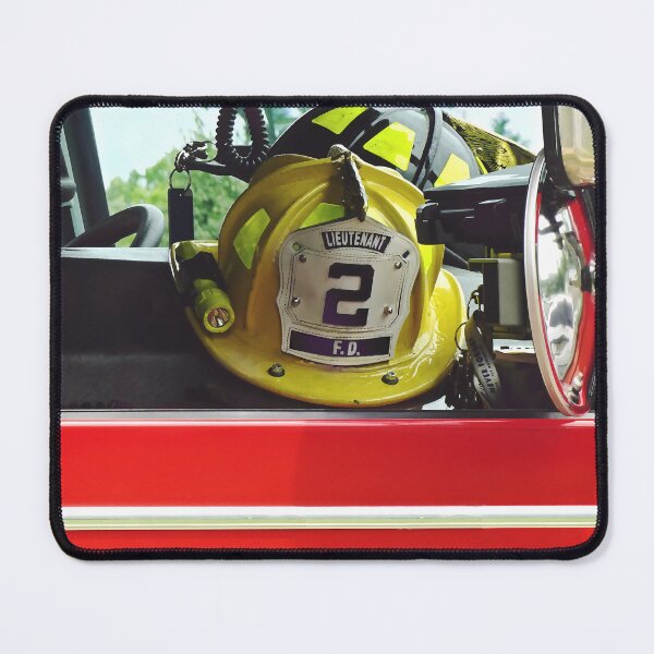 Item preview, Firefighter Helmets Inside Fire Truck designed and sold by Susan Savad.