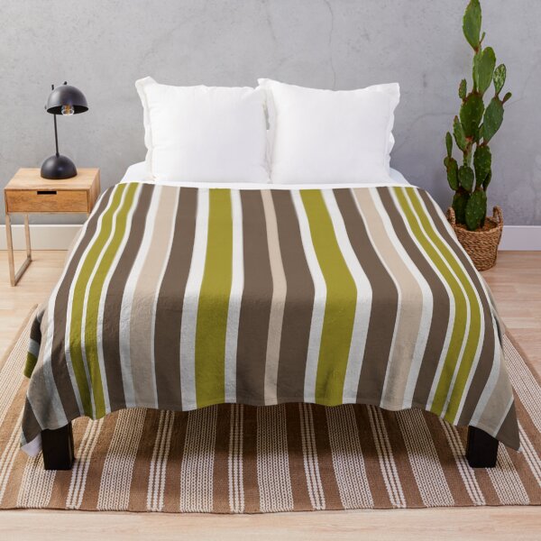 Item preview, Multi-colored striped fabric green designed and sold by BeatrisVeres.
