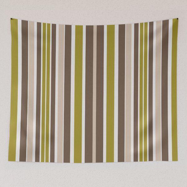 Item preview, Multi-colored striped fabric green designed and sold by BeatrisVeres.