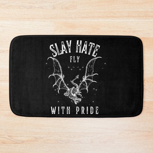 Item preview, Slay Hate, Fly with Pride, Flying dragon graphic, Dragon Lover, LGBTQ Lover,  designed and sold by PrideBeProud.