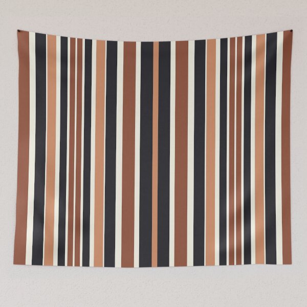 Item preview, Multi-colored striped fabric brown designed and sold by BeatrisVeres.