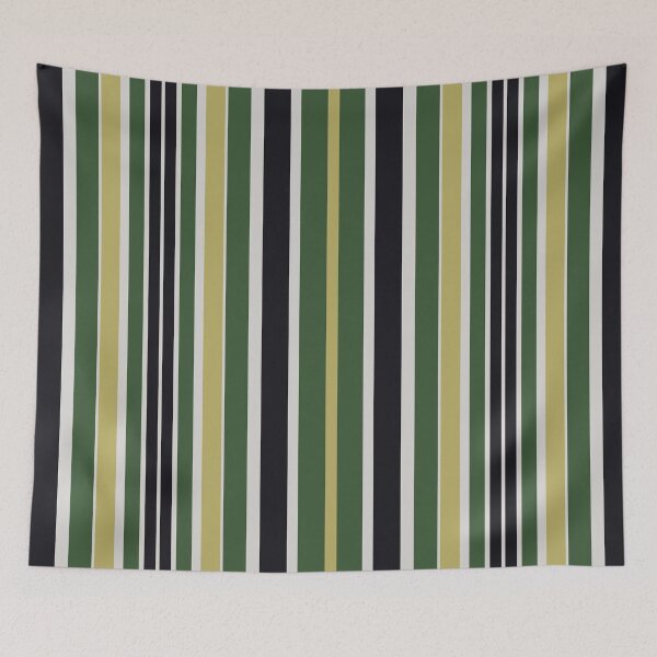 Item preview, Multi-colored striped fabric green designed and sold by BeatrisVeres.