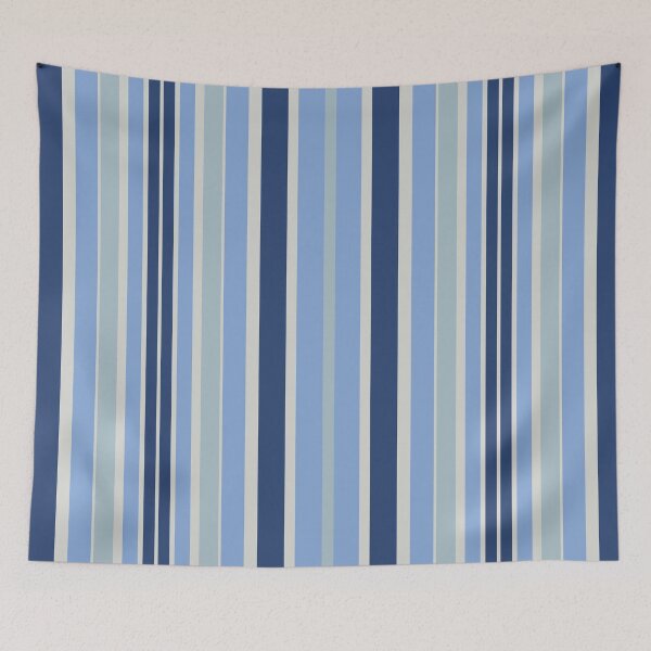 Item preview, Multi-colored striped fabric blue designed and sold by BeatrisVeres.