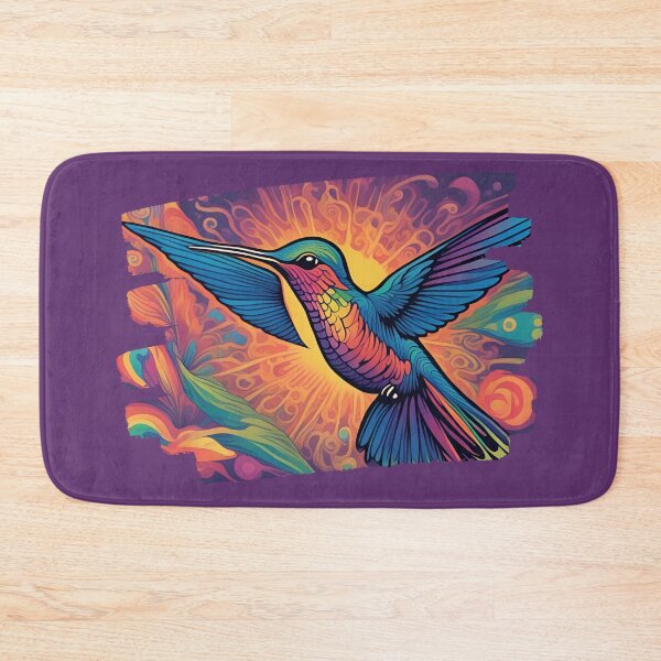 Item preview, Psychedelic  humming-bird designed and sold by RiffZoom.
