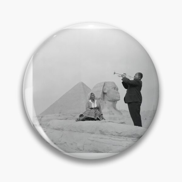 Item preview, Louis Armstrong at the Sphinx and Egyptian  designed and sold by TeeARTHY.