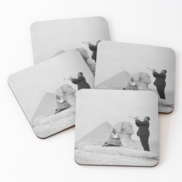 Item preview, Louis Armstrong at the Sphinx and Egyptian  designed and sold by TeeARTHY.