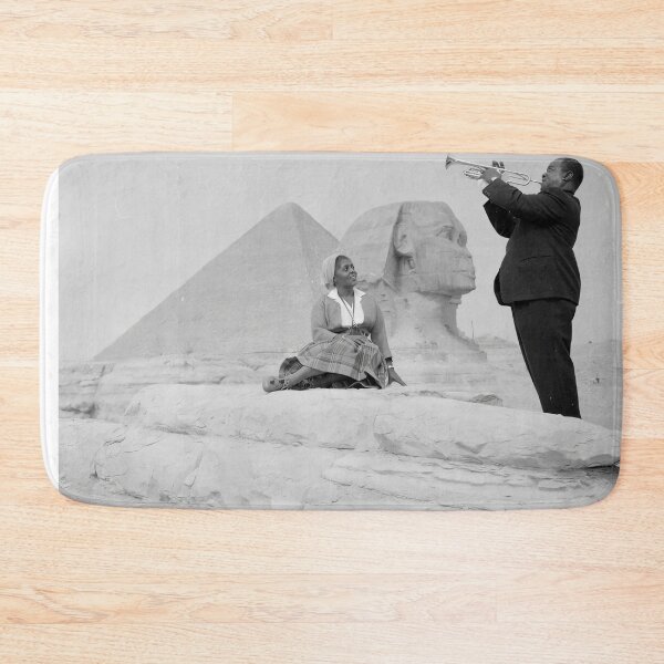 Item preview, Louis Armstrong at the Sphinx and Egyptian  designed and sold by TeeARTHY.