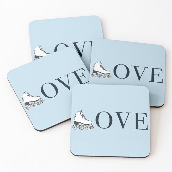 Item preview, Artistic Inline Skate LOVE Text Illustration designed and sold by TheEclecticKat.