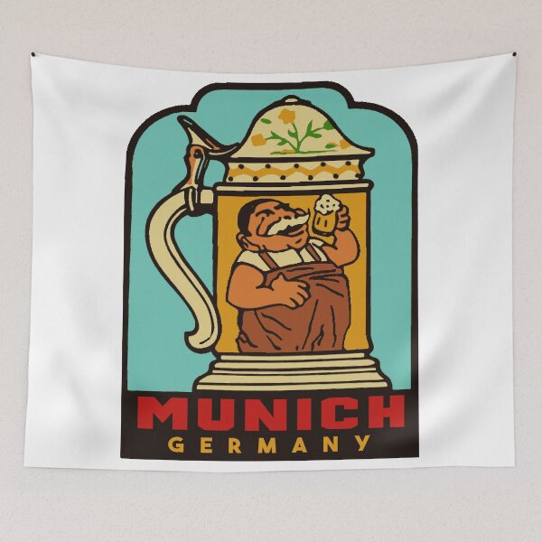 Item preview, Munich Germany Vintage Style Decal designed and sold by Decal Mania.