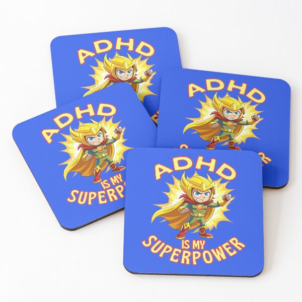Item preview, ADHD is My Superpower Hero designed and sold by JesterKrewArt.