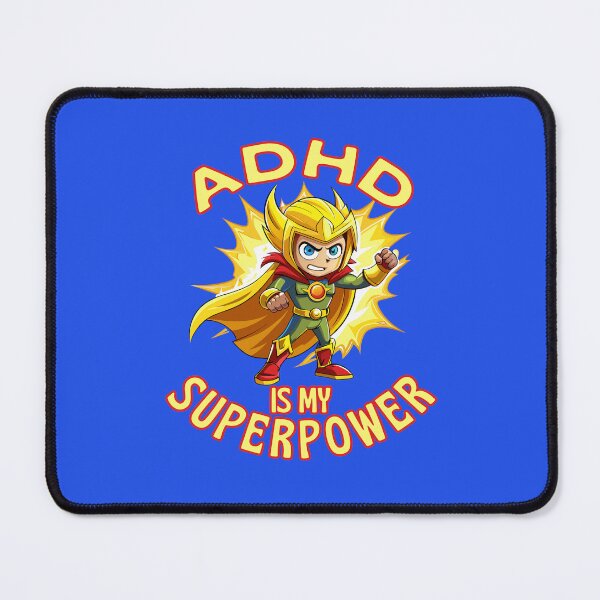 Item preview, ADHD is My Superpower Hero designed and sold by JesterKrewArt.