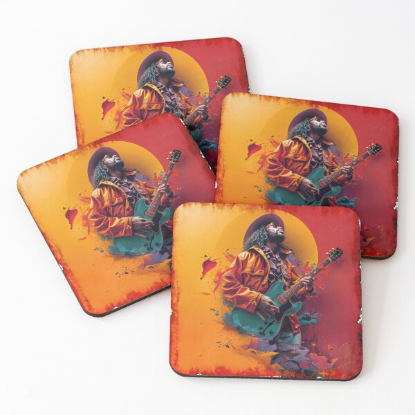 Item preview, Collage Wall Art T-shirt Design: Guitar Player designed and sold by ForeverPrintsOK.