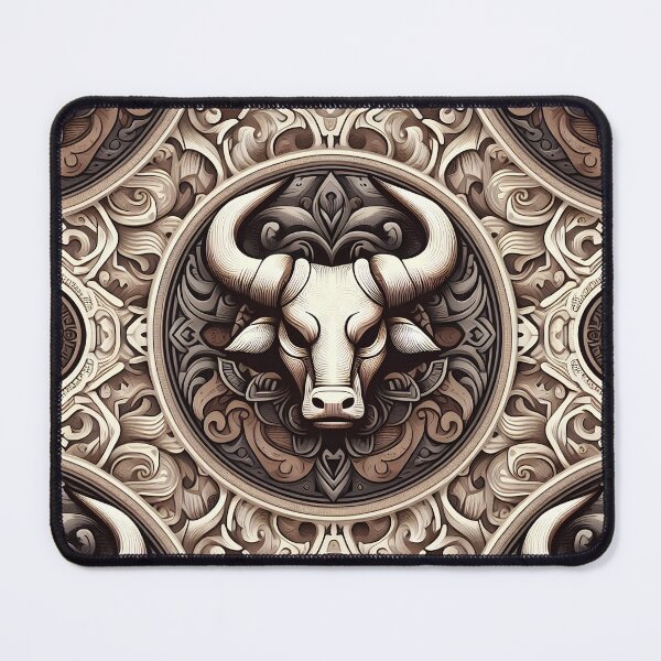 Item preview, Majestic Taurus Zodiac Bull sign - Intricate Astrology Art designed and sold by CraftFabrica.