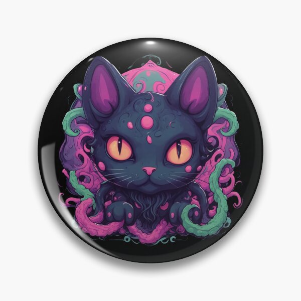 Item preview, Cathulhu, Lovecraftian Cat, Pink Tentacles, Kawaii Cute designed and sold by Burn-Ego.