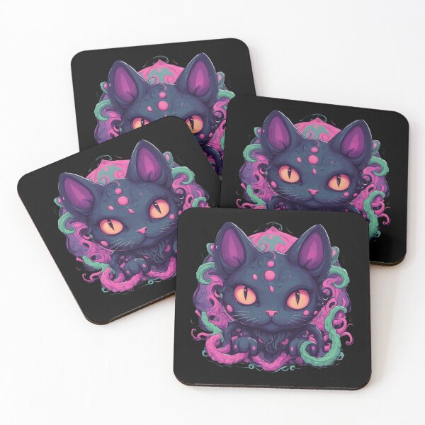 Item preview, Cathulhu, Lovecraftian Cat, Pink Tentacles, Kawaii Cute designed and sold by Burn-Ego.