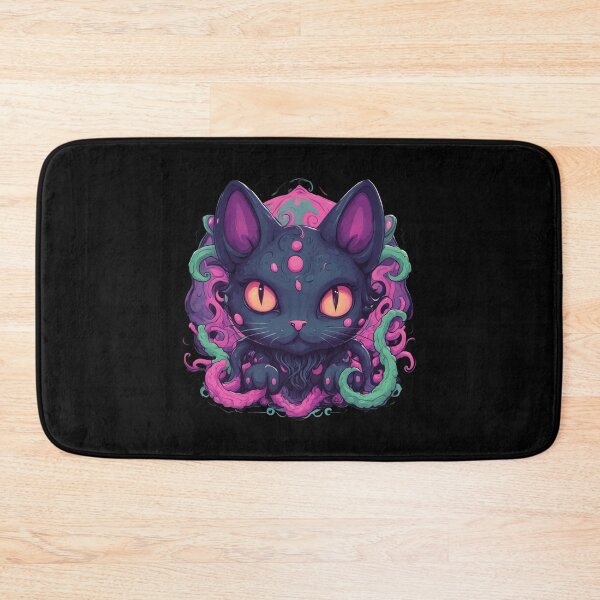 Item preview, Cathulhu, Lovecraftian Cat, Pink Tentacles, Kawaii Cute designed and sold by Burn-Ego.