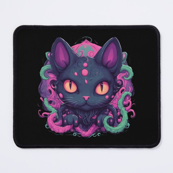 Item preview, Cathulhu, Lovecraftian Cat, Pink Tentacles, Kawaii Cute designed and sold by Burn-Ego.