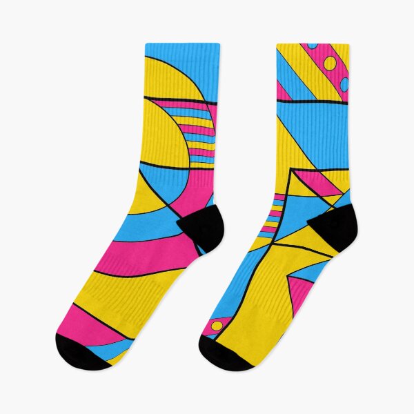 Item preview, Pan Pansexual Pride Abstract Geometric Pink Yellow Blue designed and sold by JoyfulJen.