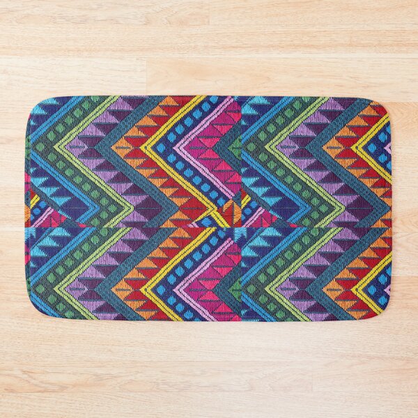 Item preview, Mayan weaving style guatemalan mexican rainbow hippie design designed and sold by AuroraXGreen.