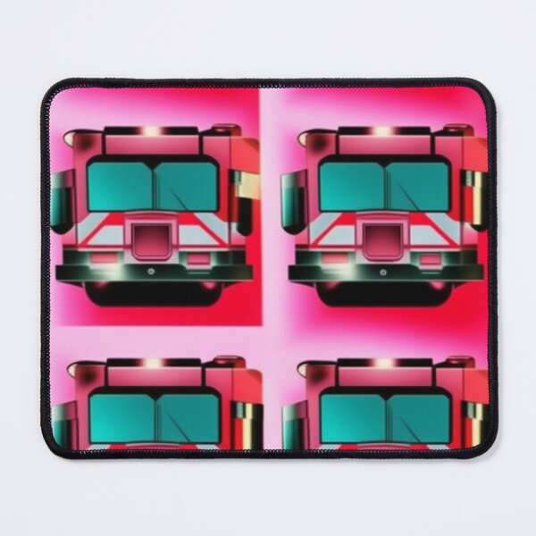 Item preview, Fire Truck Red Rectangle on Pink Background designed and sold by Andy Merz.