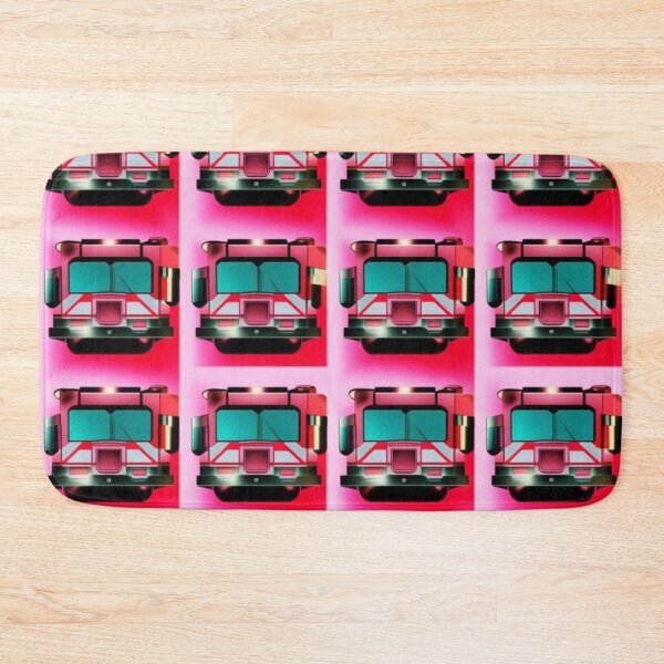 Item preview, Fire Truck Red Rectangle on Pink Background designed and sold by Andy Merz.