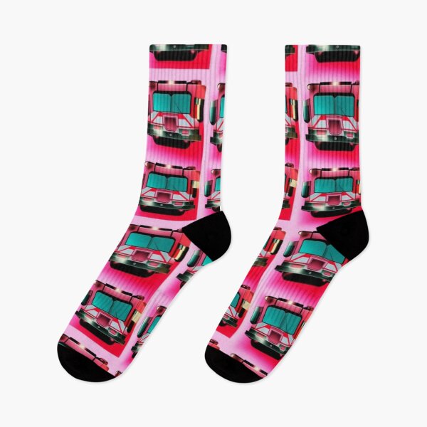 Item preview, Fire Truck Red Rectangle on Pink Background designed and sold by Andy Merz.