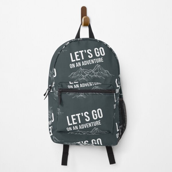 Item preview, Let's go on an adventure, mountain hike, nature lover designed and sold by Matoforma.