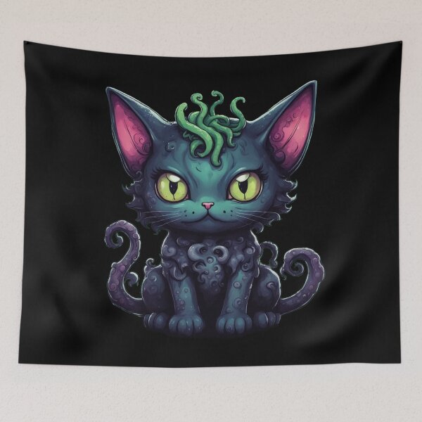 Item preview,  Cathulhu, Lovecraft Monster, Purple, Kawaii Cute designed and sold by Burn-Ego.