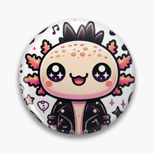 Item preview, Adorable Rockstar Axolotl Kawaii design designed and sold by Ravenclouds.