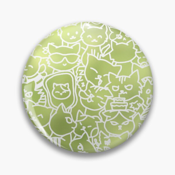 Item preview, GREEN CAT DOODLE designed and sold by ulricateodoro.