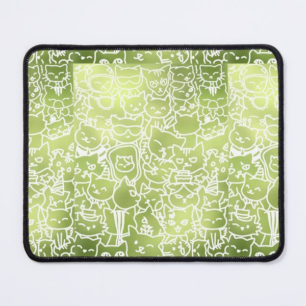 Item preview, GREEN CAT DOODLE designed and sold by ulricateodoro.