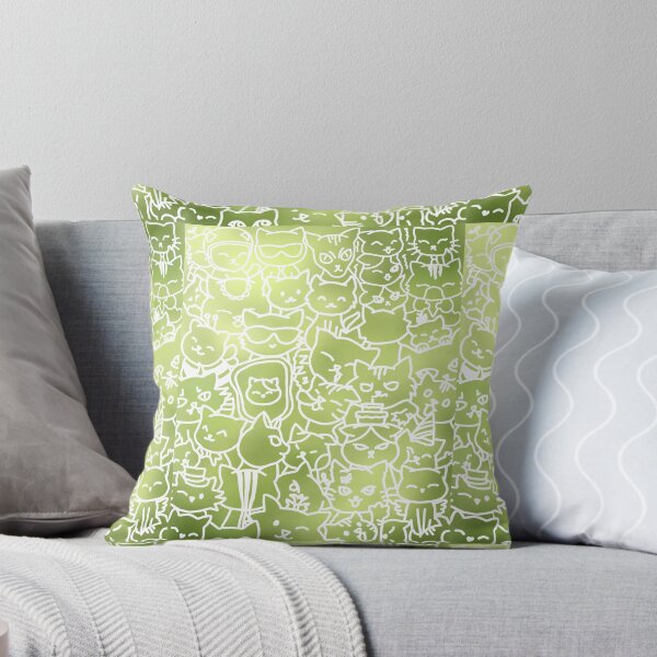Item preview, GREEN CAT DOODLE designed and sold by ulricateodoro.