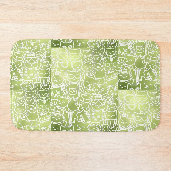 Item preview, GREEN CAT DOODLE designed and sold by ulricateodoro.