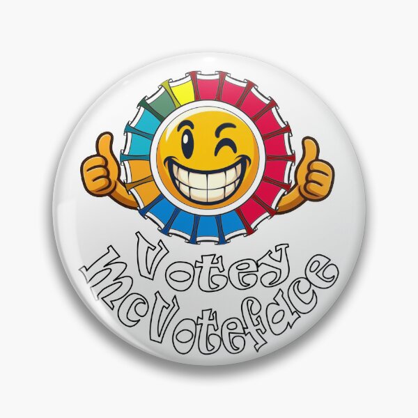 Item preview, Votey McVoteface UK 2024 election character designed and sold by Matthew Kinnersly.