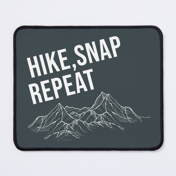 Item preview, hike, snap, repeat, minimalist mountains designed and sold by Matoforma.