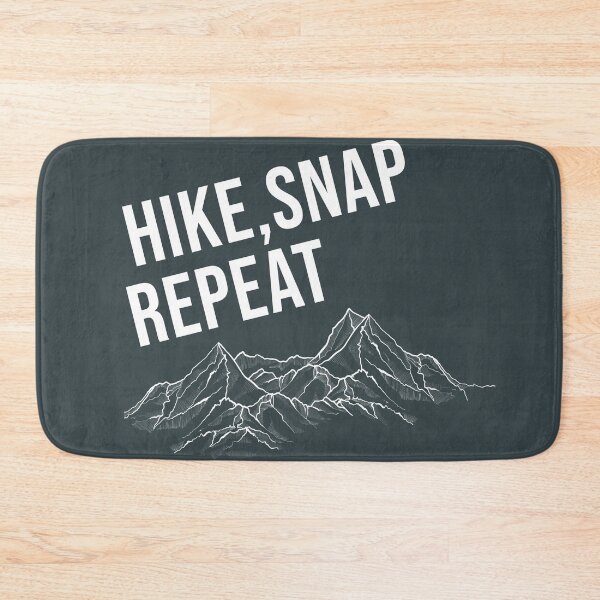 Item preview, hike, snap, repeat, minimalist mountains designed and sold by Matoforma.