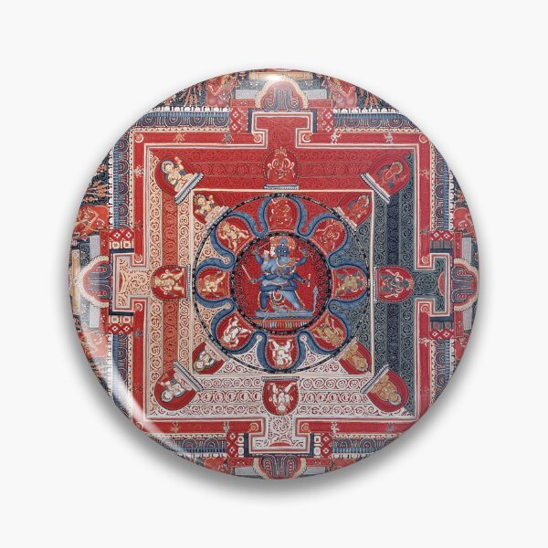 Item preview, Mandala 198 Yamari Krishna Buddhist Deity 6 Faces 1500s designed and sold by GuyBlank.