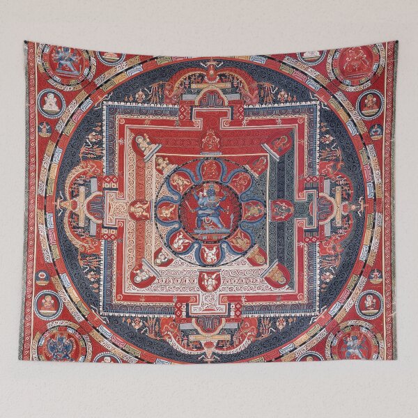 Item preview, Mandala 198 Yamari Krishna Buddhist Deity 6 Faces 1500s designed and sold by GuyBlank.