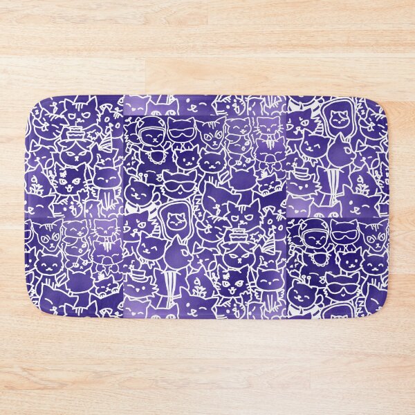 Item preview, PURPLE CAT DOODLE designed and sold by ulricateodoro.