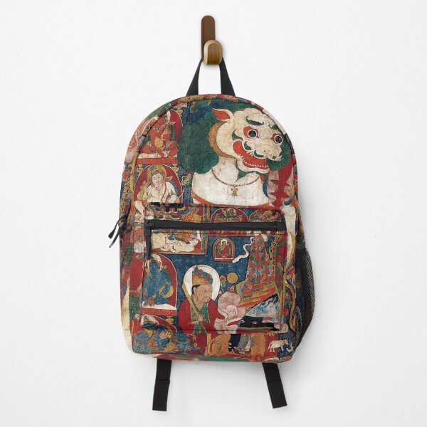 Item preview, Mandala 199 Vaishravana Buddhist Protector Riding A Lion 1300s designed and sold by GuyBlank.