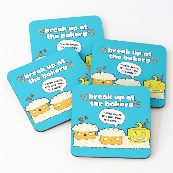 Item preview, Bakery Break Up Funny Food Pun designed and sold by Renata Illustrata.