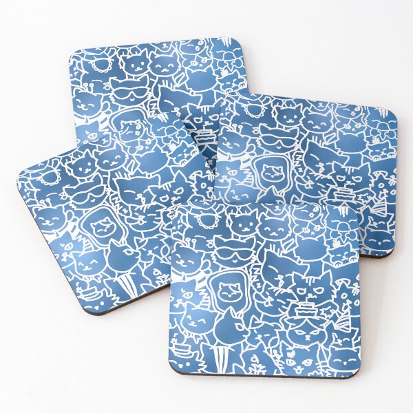 Item preview, BLUE CAT DOODLE designed and sold by ulricateodoro.