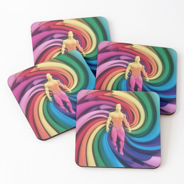 Item preview, man with rainbow body designed and sold by kankan22.