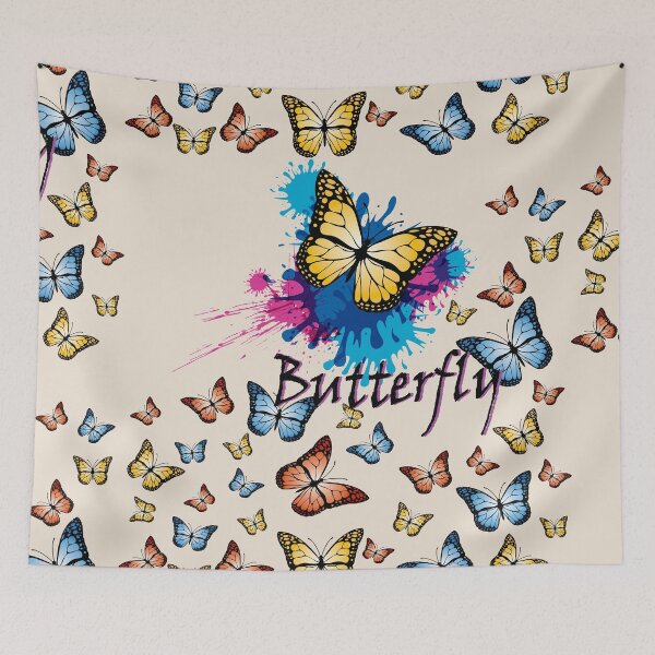 Item preview, Yellow butterfly and colors designed and sold by leeloolook.