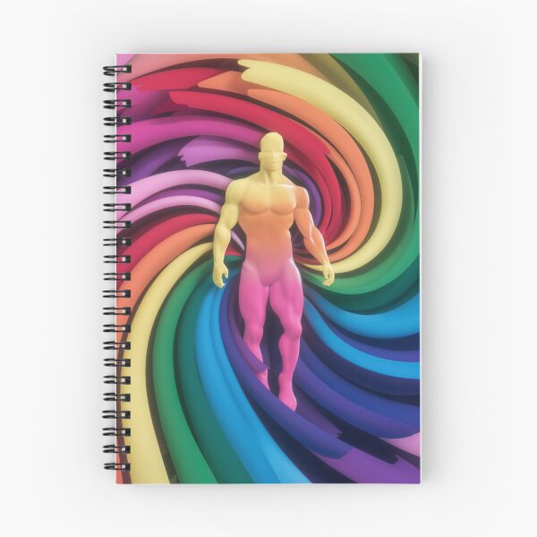 Item preview, man with rainbow body designed and sold by kankan22.