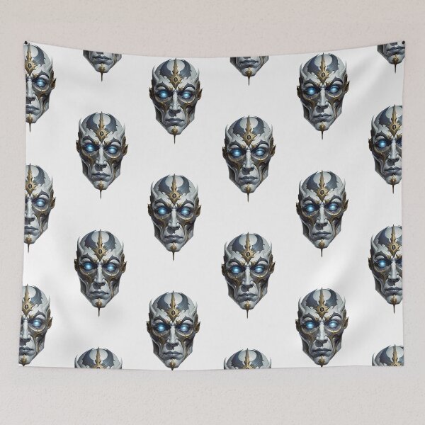 Item preview, The face of an alien from the future designed and sold by MadinaFatt.